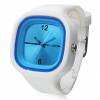 Unisex Jelly Silicone Band Quartz Wrist Watch White